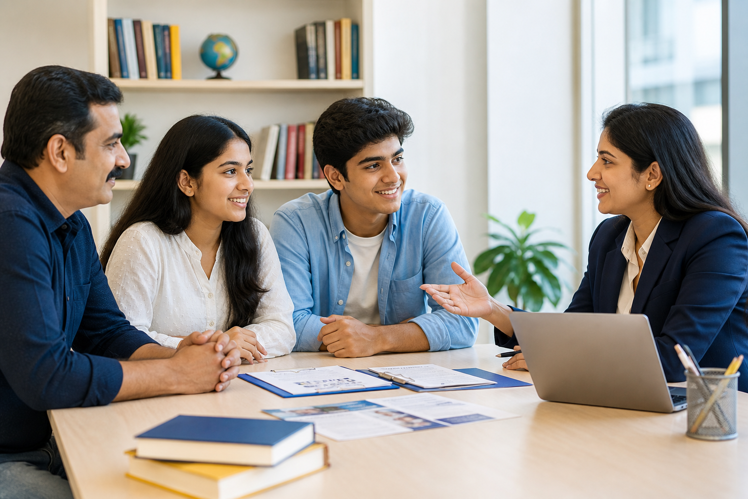 Students receiving education counselling